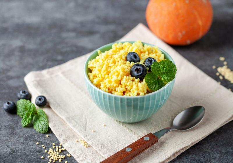 Kasza jaglana z czerwoną fasolą