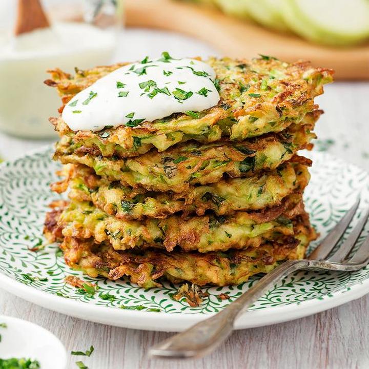 Wegańskie placki z cukinii